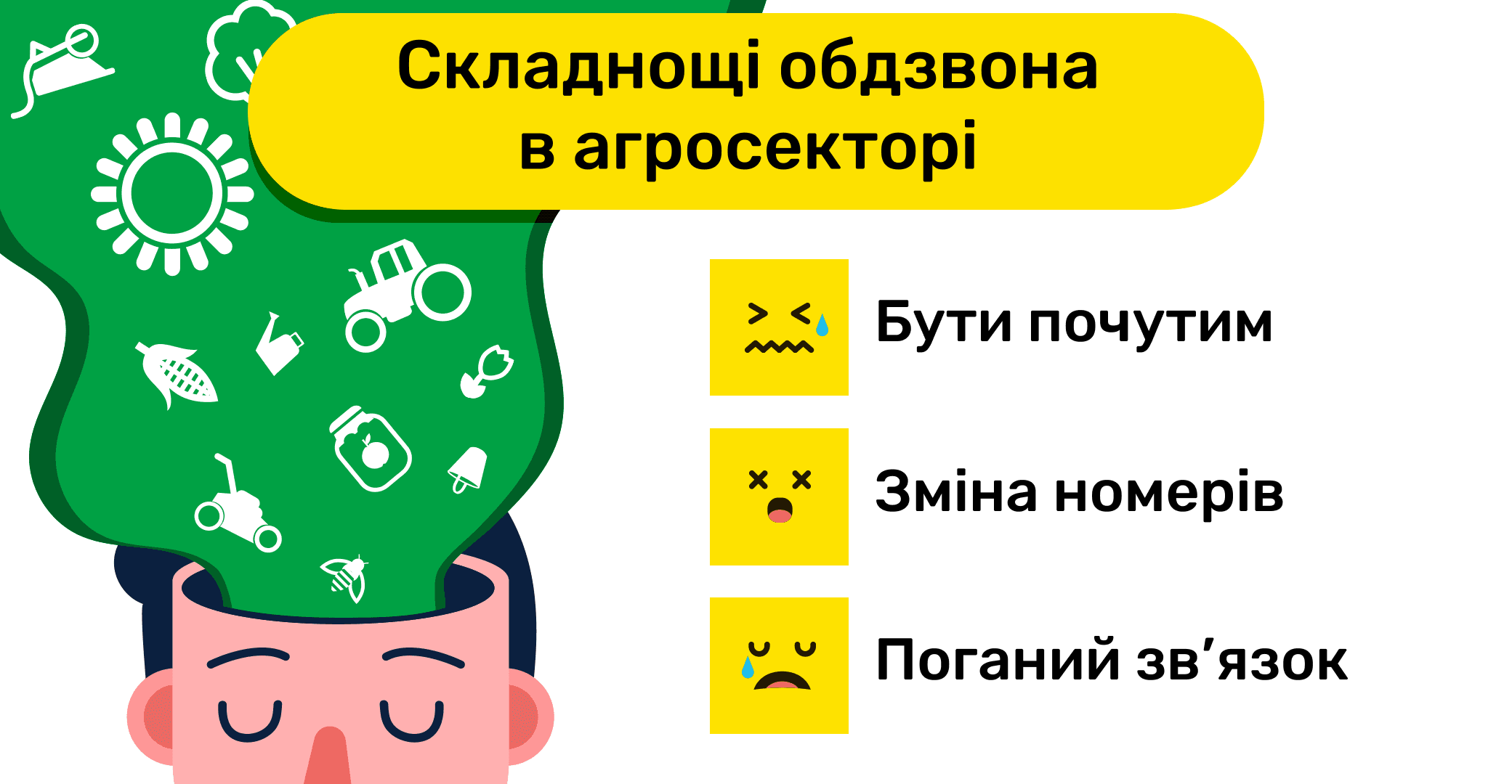 Складнощі роботи з продажу по телефону в агросекторі