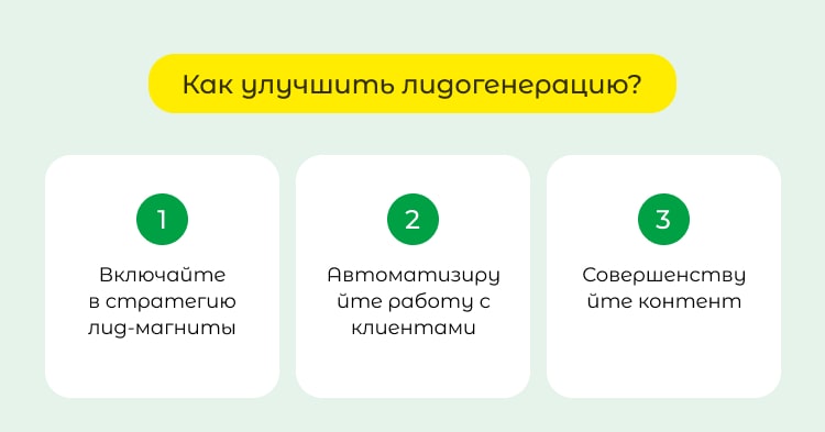 Рекомендации: как улучшить лидогенерацию